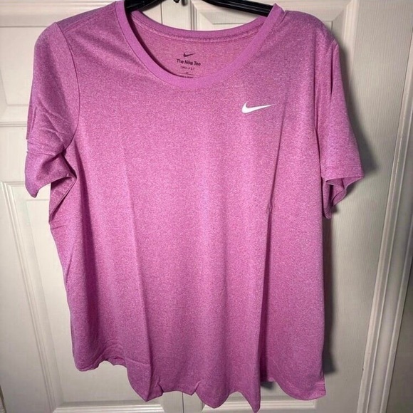 Nike Tops - NIKE Pink Heather Dri-FIT Tee